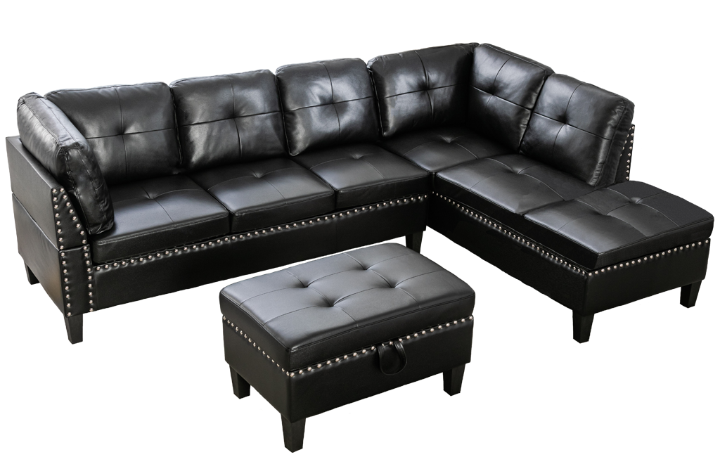 Maria Sectional With Storage Ottoman