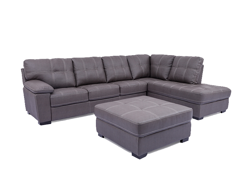 Brampton Sectional with Ottoman - Richicollection Furniture Warehouse